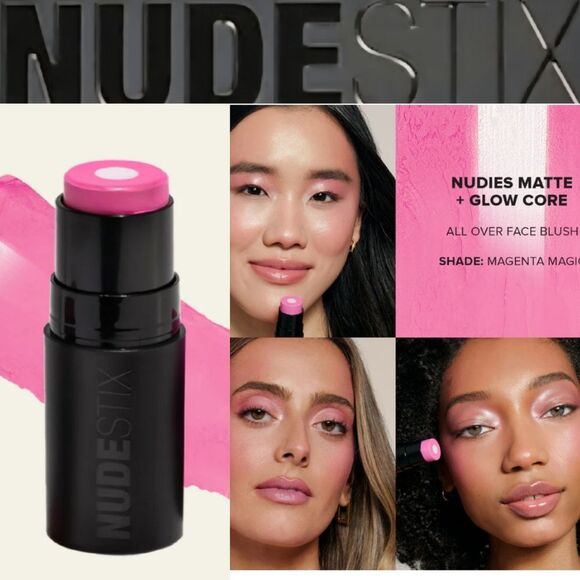 NUDESTIX Nudies Matte + Glow Core All Over-Face Blush Color - Picture 1 of 12